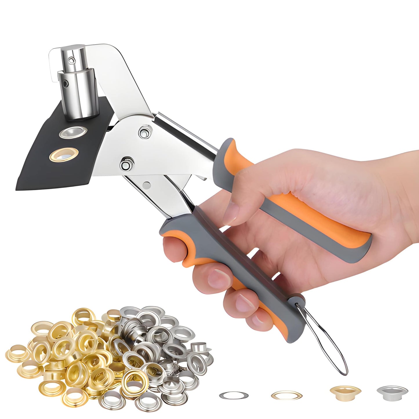MasterPress Pro – Kit Pince à Œillets Professionnelle à Double Levier