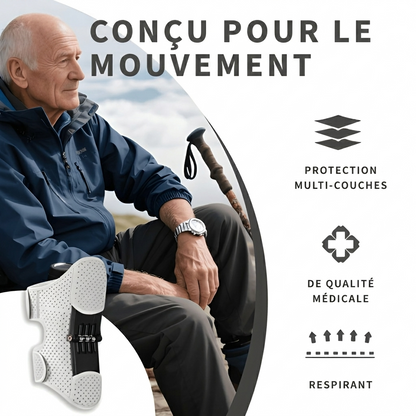 KneeFlow™ – Genouillère à Soutien Dynamique.